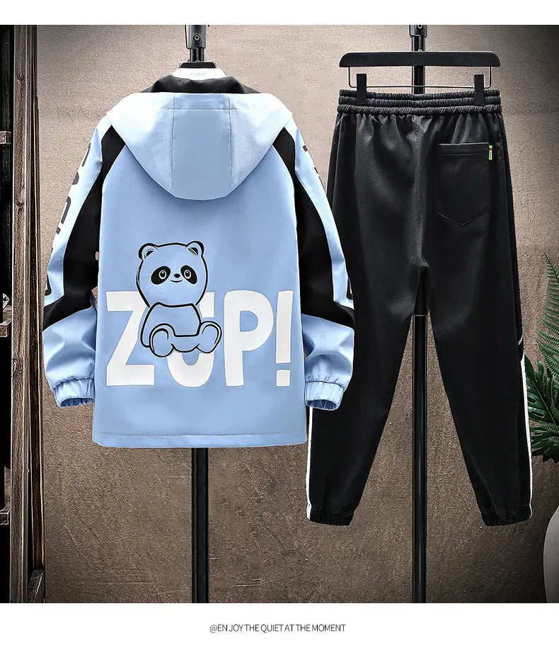 Ensemble Survetement Zippe Capuche Hip-Hop