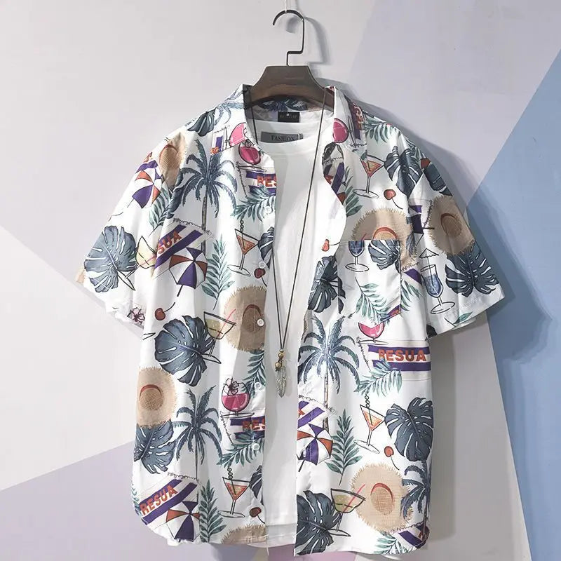 Chemise MC Homme Hip-Hop Geometrique