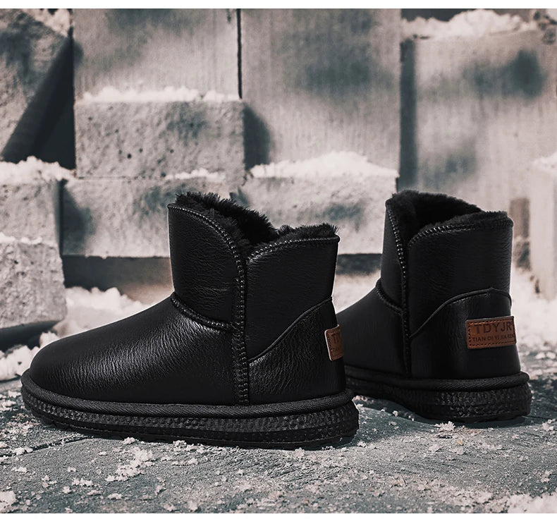 Casual Sneaker Loafers Ankle Boots Sports and Leisure Boots Winter Men Platform Sports Shoes Snow Boots Round Toe Non-slip  New