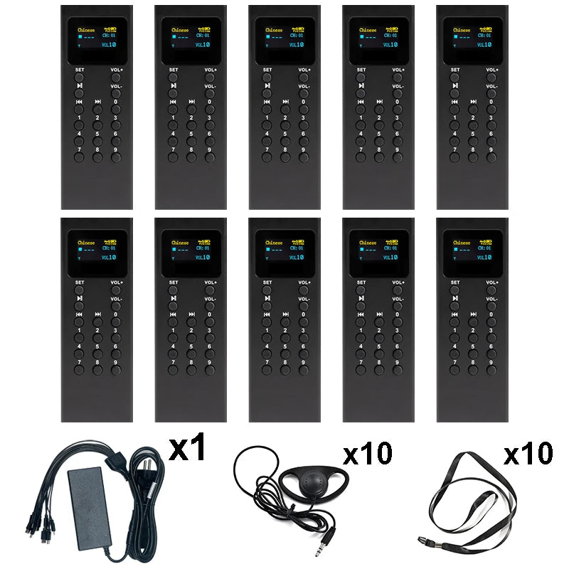 16GB Audio Guide System Museum Tourism Scenic Spot Audio Guide MP3 Player Different Languages Audio Guide