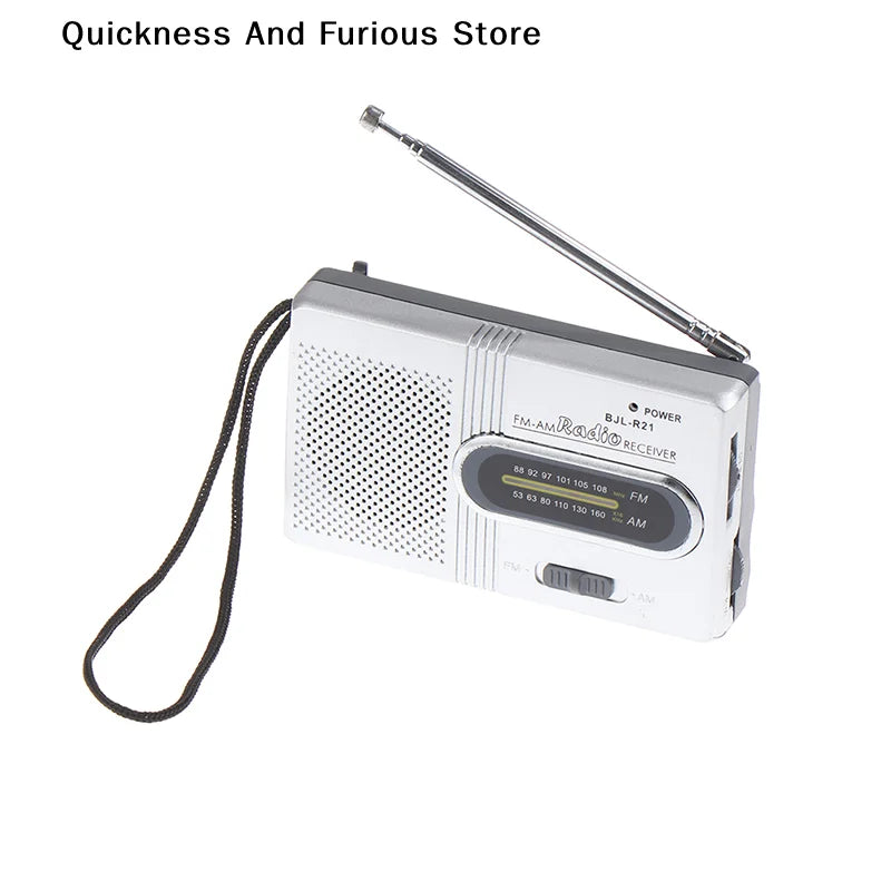 【TO】1PC Portable Mini Radio Handheld Dual Band SW/AM/FM Music Player Speaker with Telescopic Antenna Indoor/Outdoor Radio Stereo