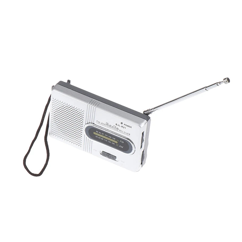 【TO】1PC Portable Mini Radio Handheld Dual Band SW/AM/FM Music Player Speaker with Telescopic Antenna Indoor/Outdoor Radio Stereo