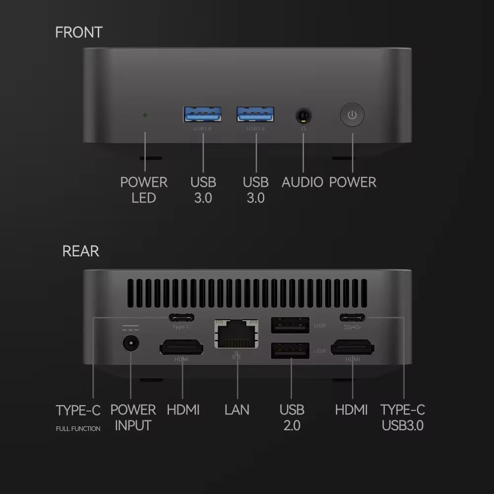 Portable Mini PC Windows 11 Intel N150 Desktop Computer 16GB 32GB RAM 1TB 2TB SSD WIFI6 BT5.2 Ultra Small Pocket PC gamer office