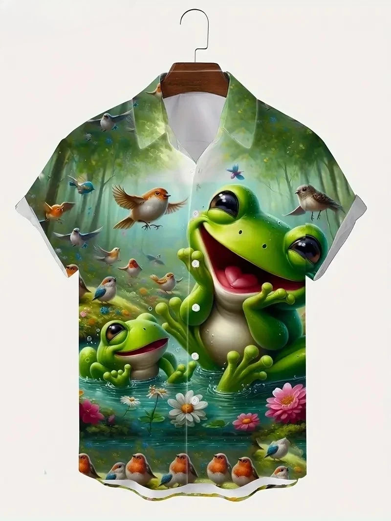 Chemise MC 3D Animaux Cartoon Quick-Dry