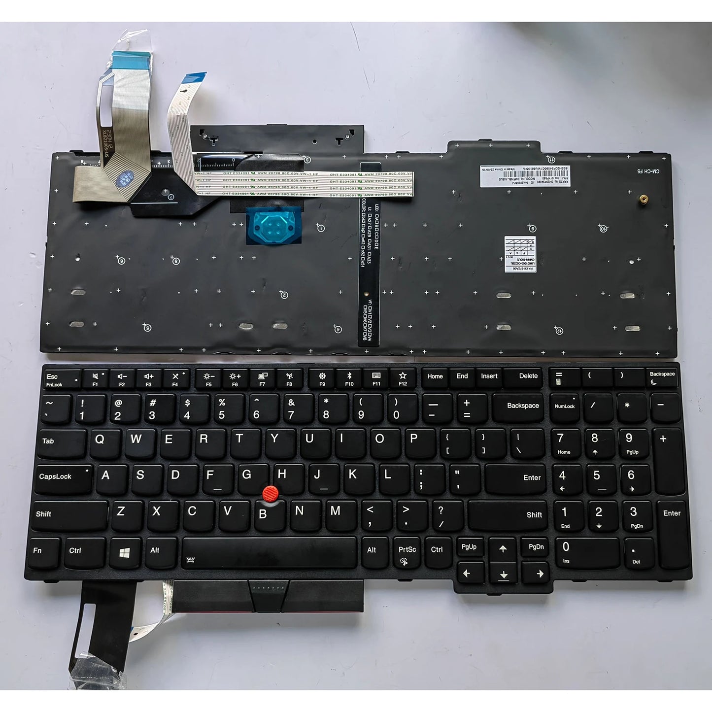US Layout Keyboard for LENOVO IBM ThinkPad E580 E585 E590 E595 L580 T580S T590 P52 P53 P72 SN5372 01YP668 SN20P34203 TP00095A