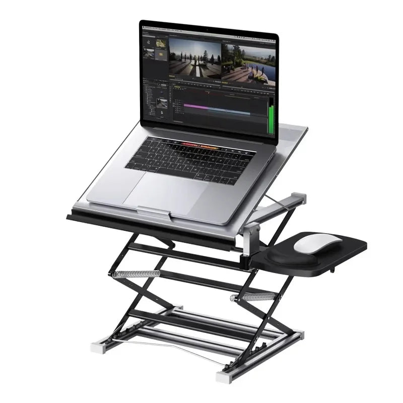 Standing laptop height-adjustable desk folding desktop height-adjustable frame and eye-level stand Laptop Parts Accessories