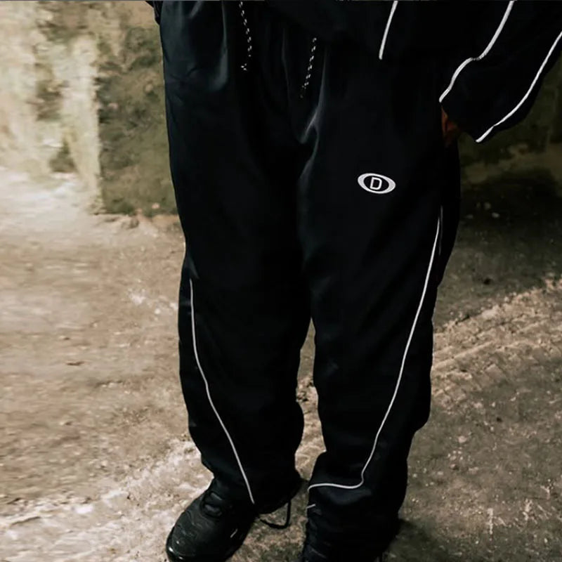 Sweat Capuche Streetwear Y2K Brodé Mixte
