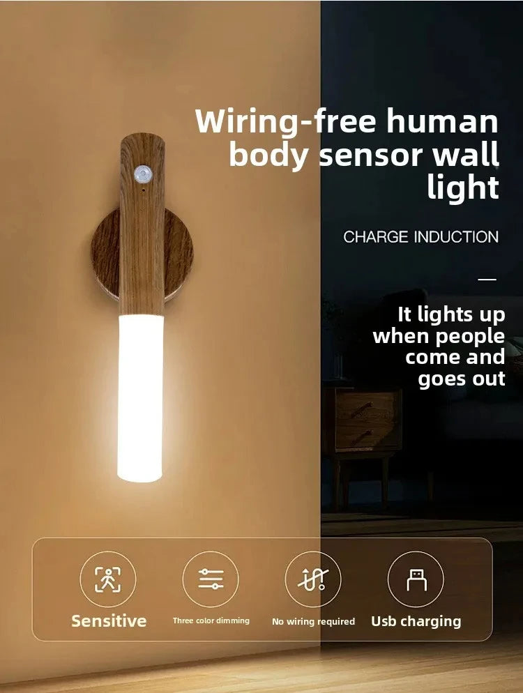 Veilleuse LED USB Détecteur Mouvement Armoire