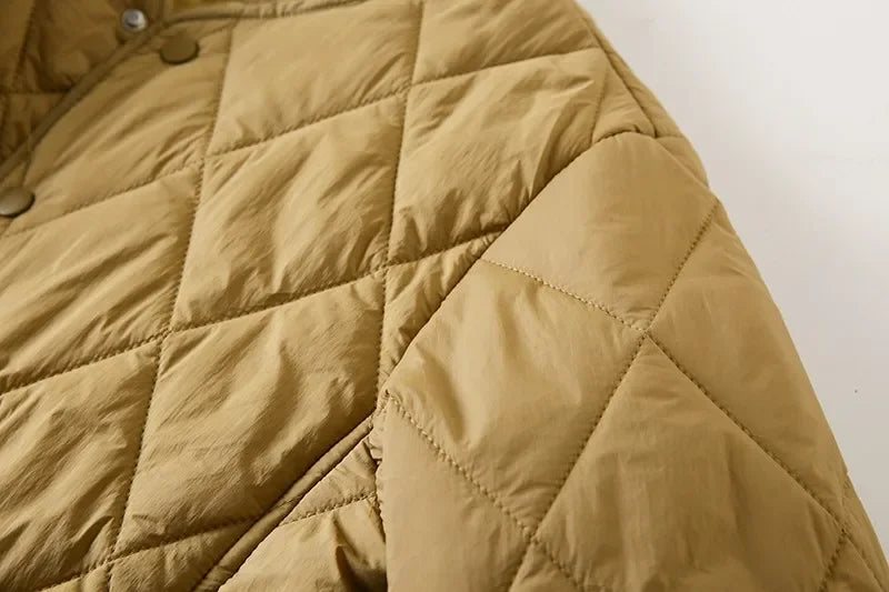 Manteau Coton Losange Couple Leger Hiver