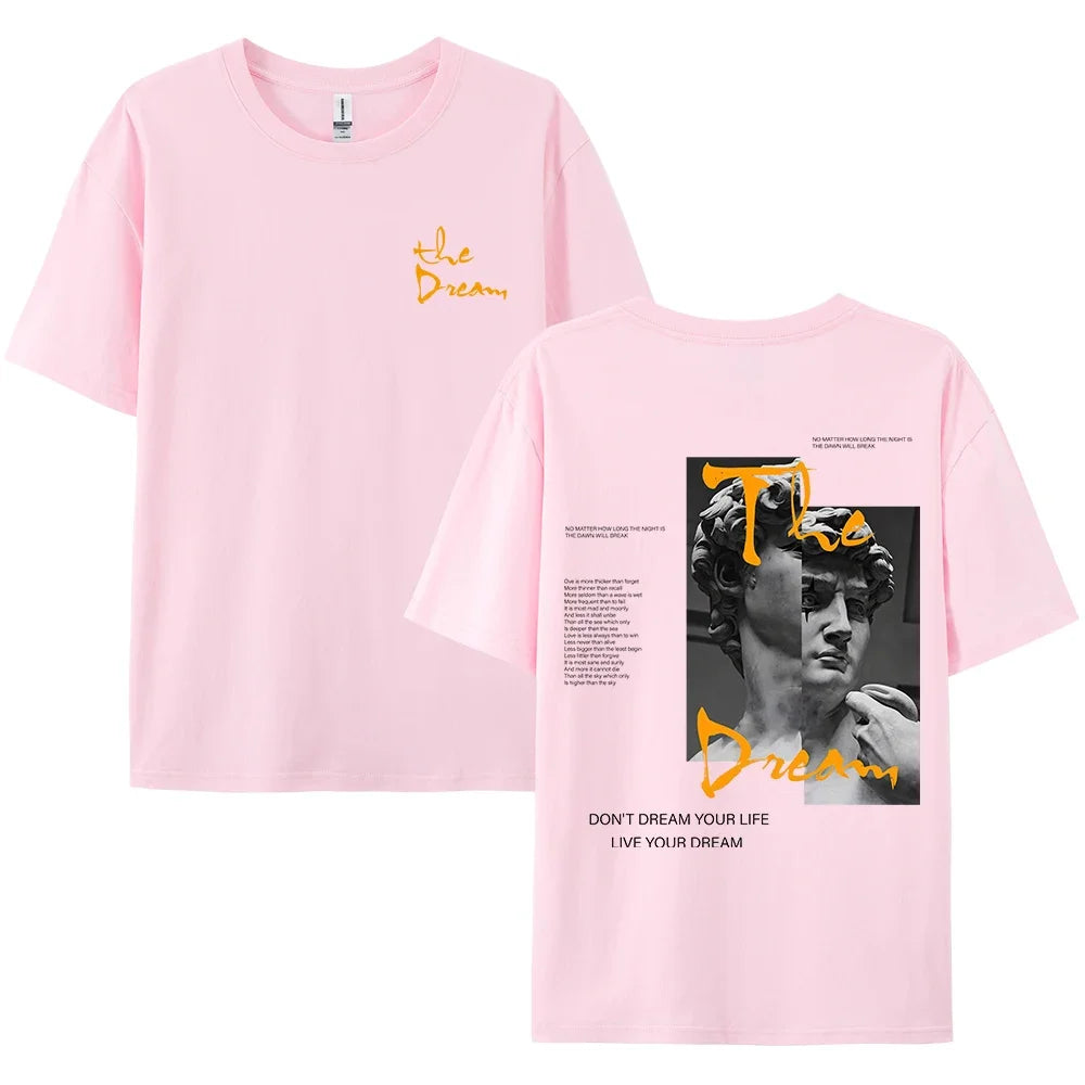 T-shirt Coton Streetwear "Live Your Dream"
