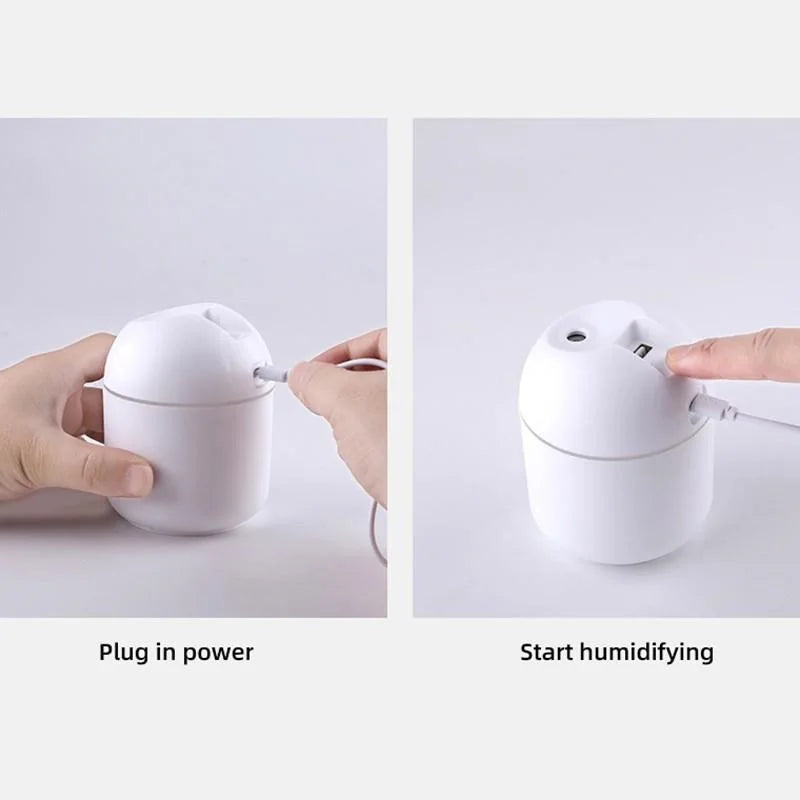 Humidificateur USB 250ml Diffuseur LED