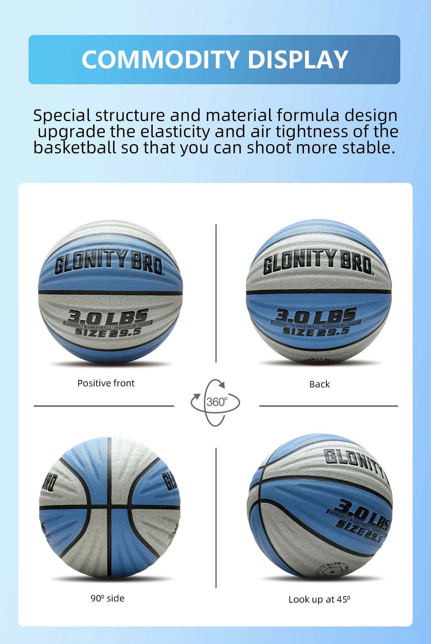 Weighted Training Basketball 3LBS/2.2LBS,Official Size 6/7 Wear-resistant Heavy Ball For Handling Dribbling&Passing,Rebounding