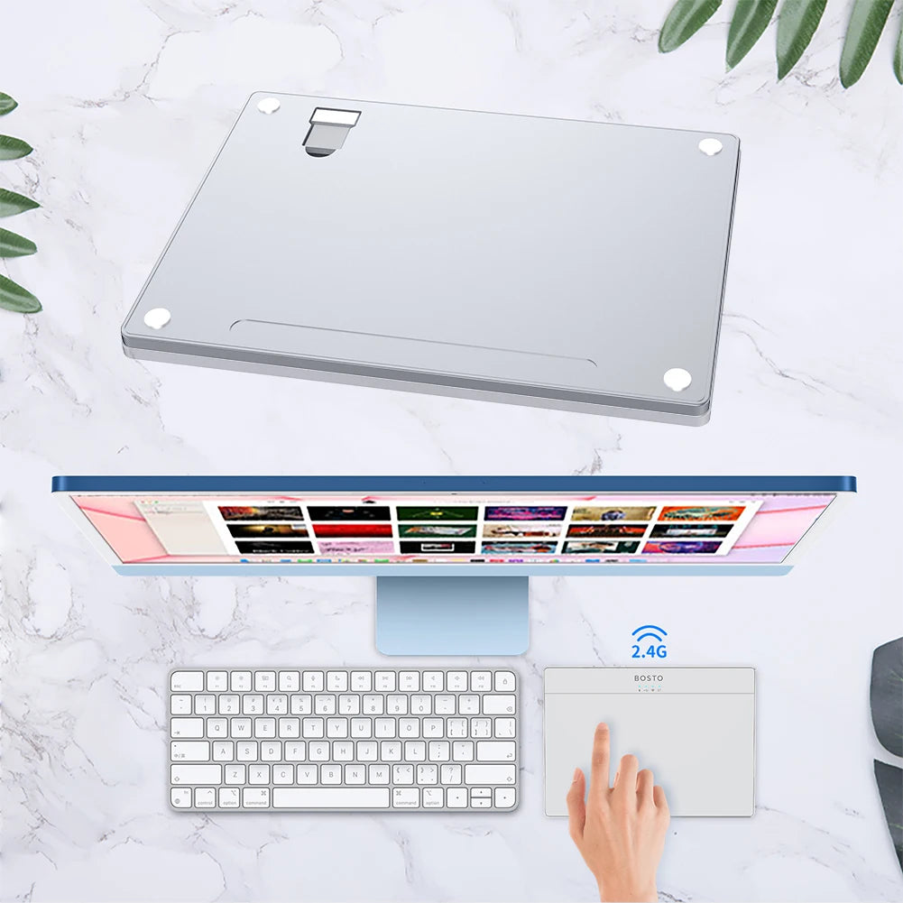Portable Track Pad Multi-Gesture USB Touchpad Mouse Type-C Rechargeable Ergonomic Trackpad Mouse for Computer Notebook PC Laptop