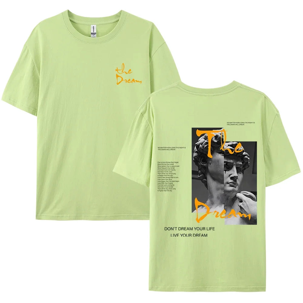 T-shirt Coton Streetwear "Live Your Dream"