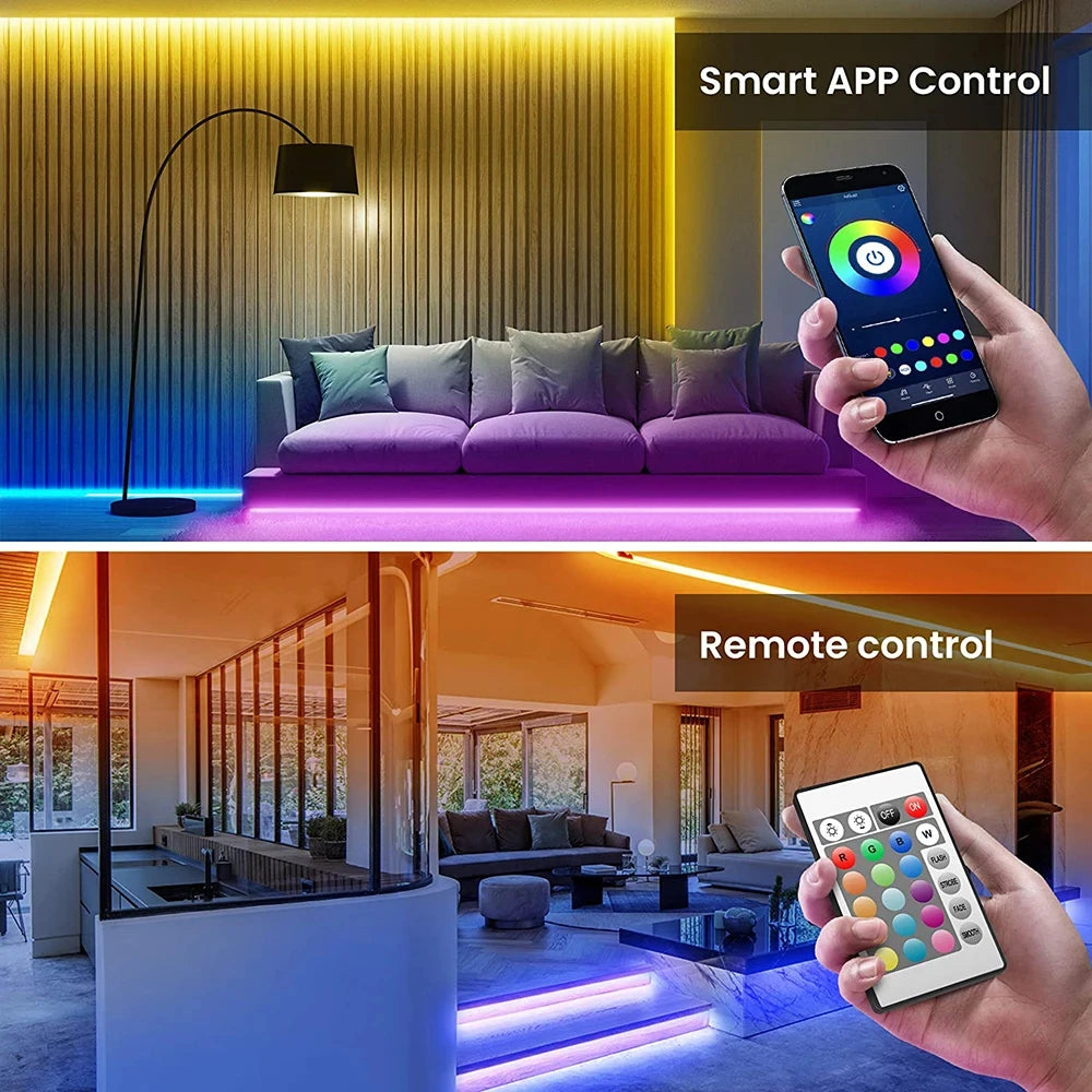 Ruban LED 5050 RGB App Bluetooth Déco