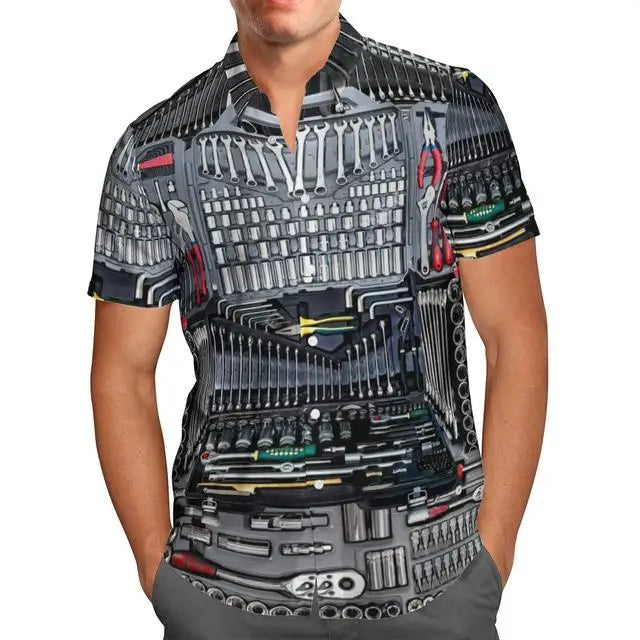 T-Shirt Hawaiian 3D Vaisseau Spatial
