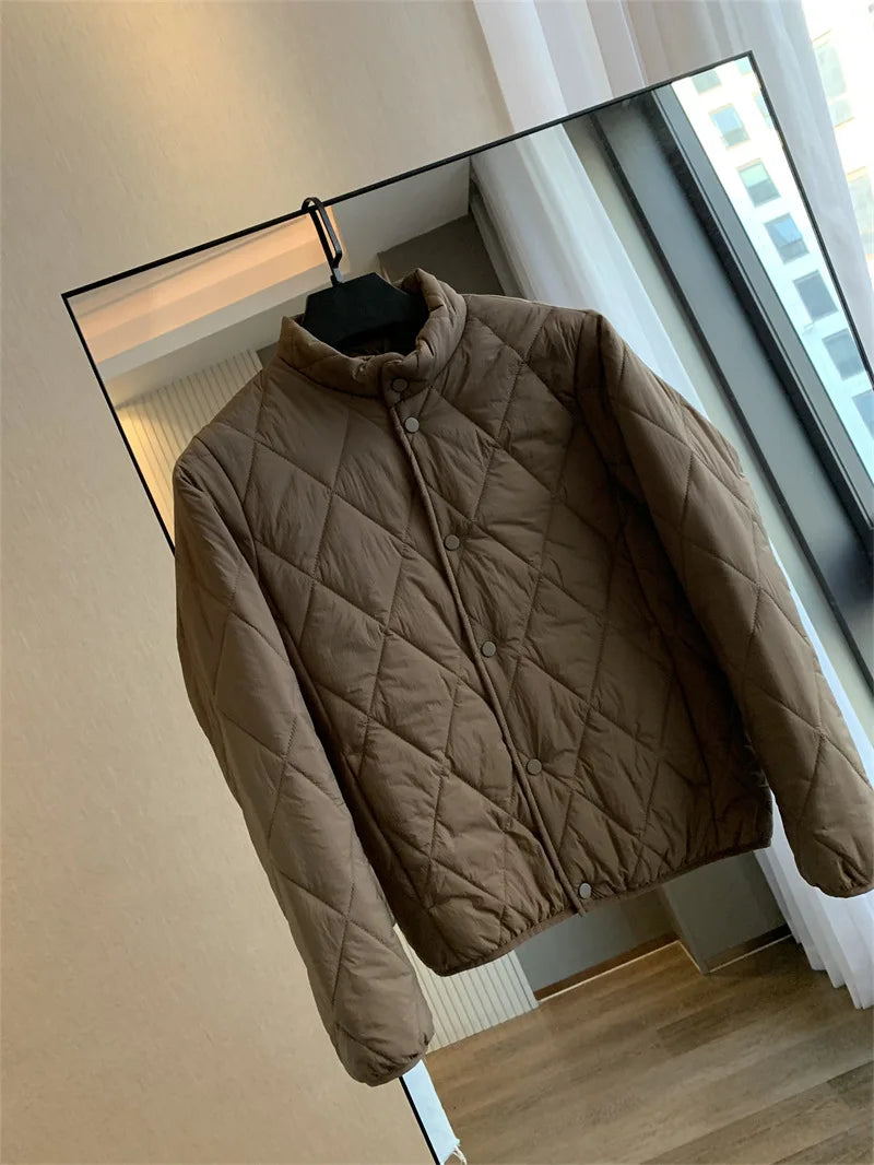 Manteau Coton Losange Couple Leger Hiver