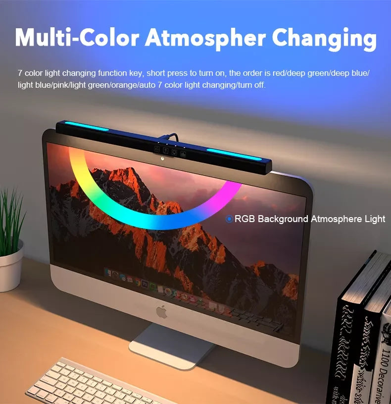 Barre Lumineuse Moniteur PC RGB Protection Yeux