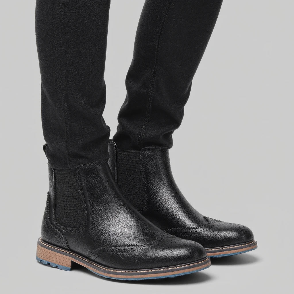 Chelsea Boots Men Casual Brand Comfortable 2026 Fashion Leather Boots