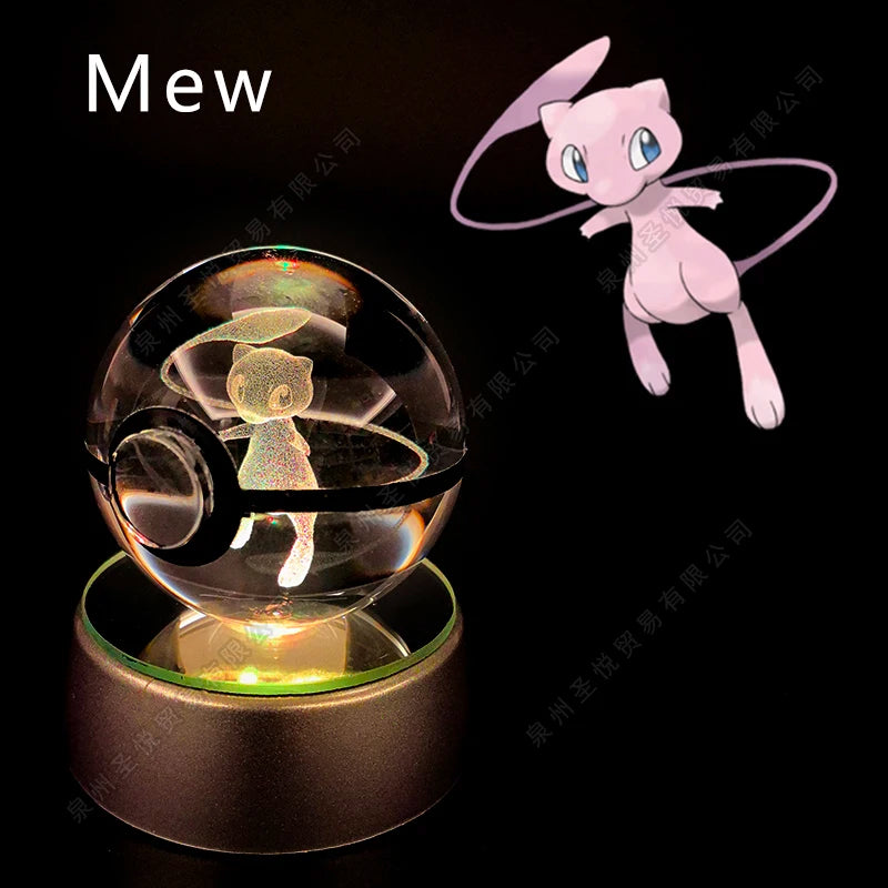 Veilleuse Pokémon 3D - Cristal de Collection (Pikachu/Gengar)