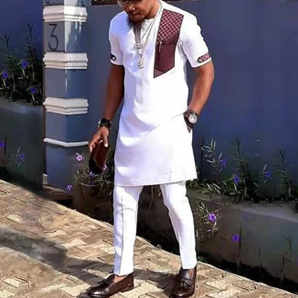 Ensemble Dashiki Africain 2 Pieces Homme