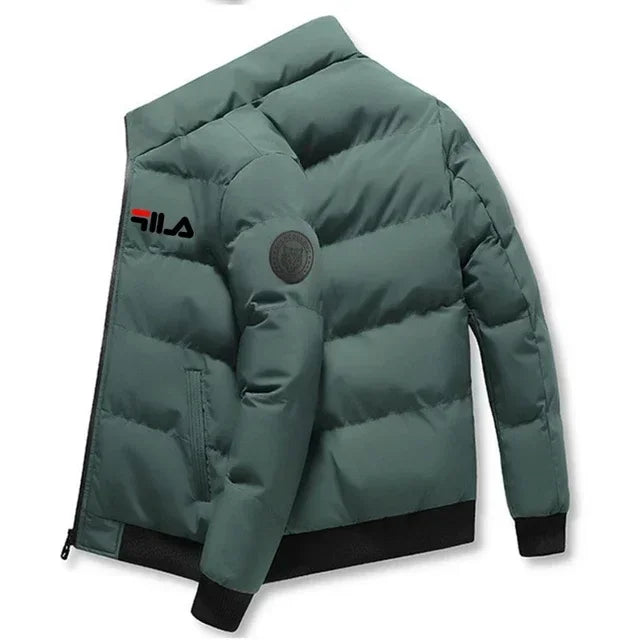 Coupe-Vent Court Imprime Zippe Homme