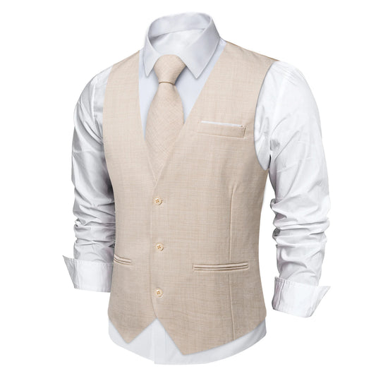 Gilet Luxe DiBanGu Noeud Pochette Mariage