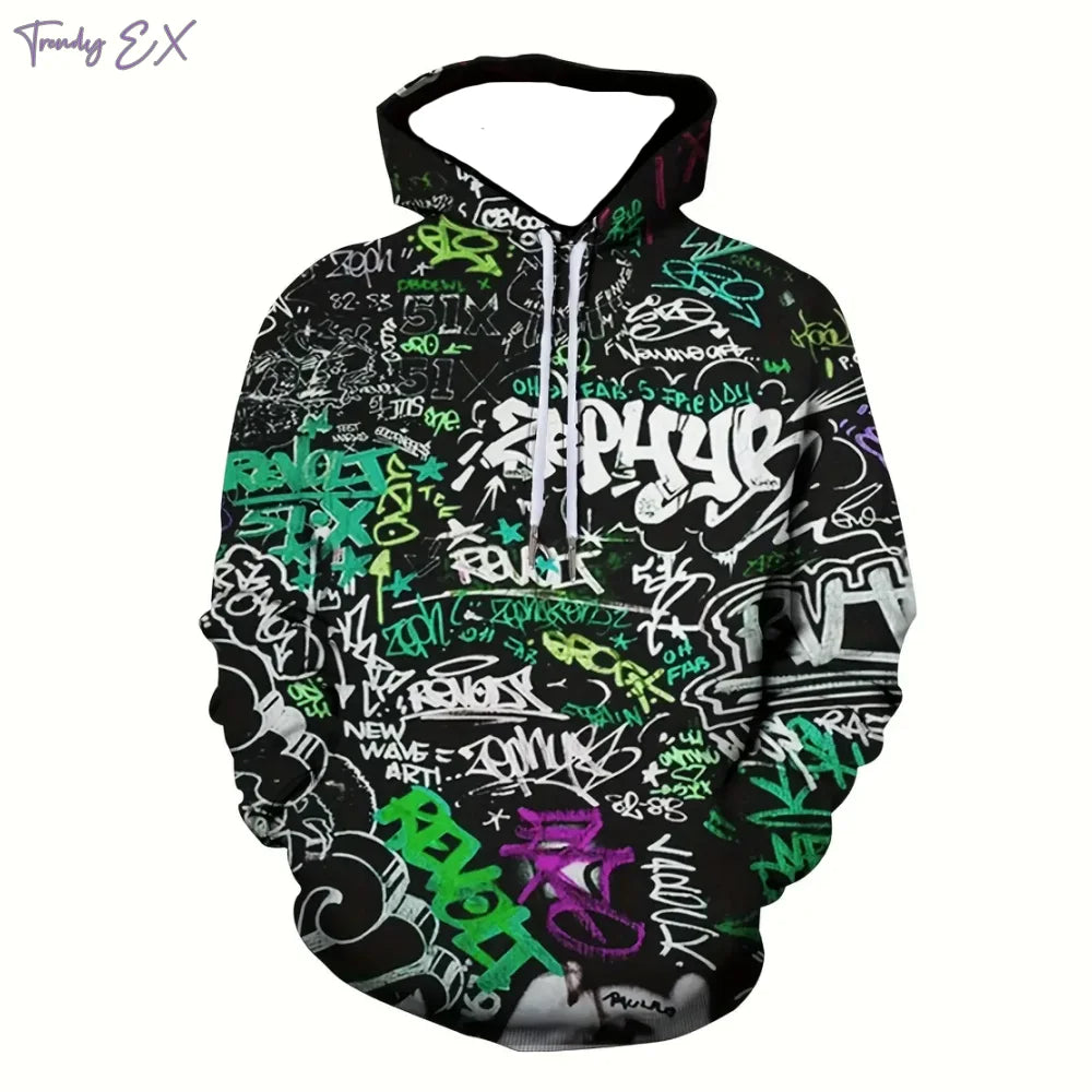 Hoodie Graffiti - Oversized Comfort