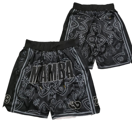 Short Basketball Black Mamba Broderie