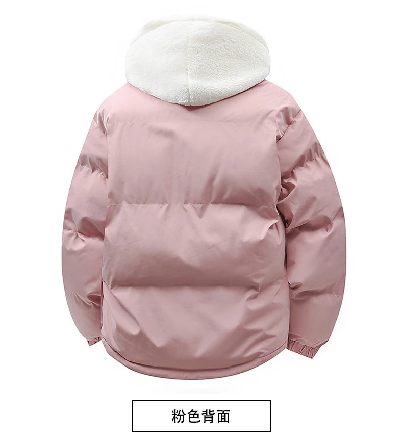 Parka Homme Agneau Fleece Faux 2 Pieces