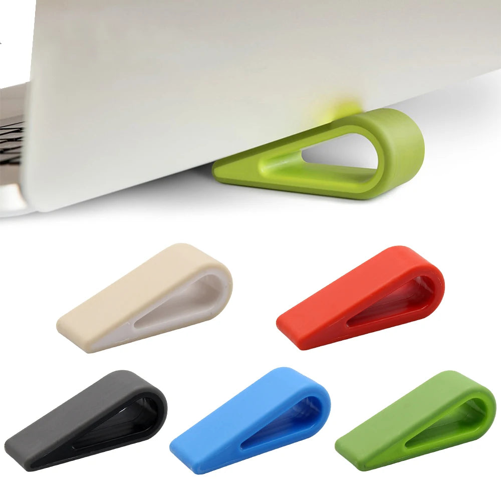 1pc Universal Portable Simple Laptop Stands Silicone Adjustable Stand  Increased Shelf Keyboard Riser for Laptop Notebook Tablet