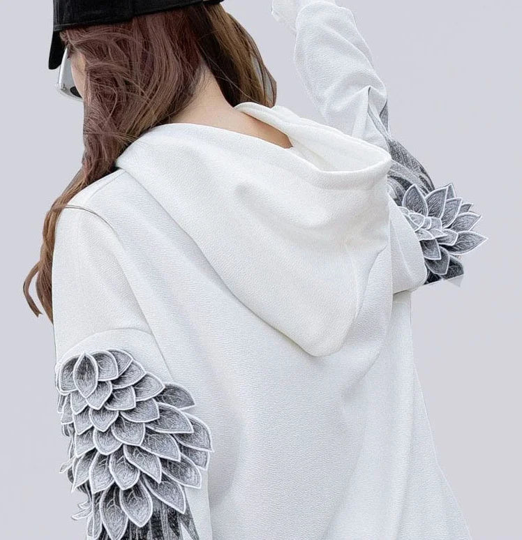 Hoodie Brodé "Angel Wings" - Luxury Hip-Hop