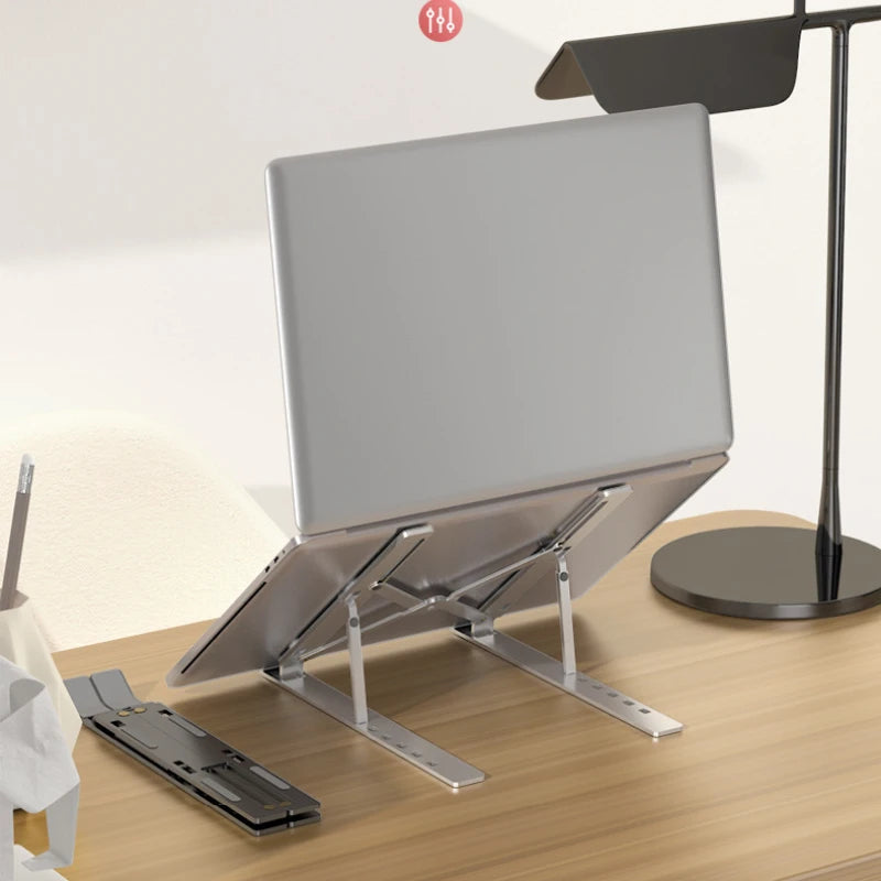 Portable Aluminum Laptop Stand Foldable Lap Top Base Notebook Support Computer Bracket For Macbook Air Pro Holder Accessories