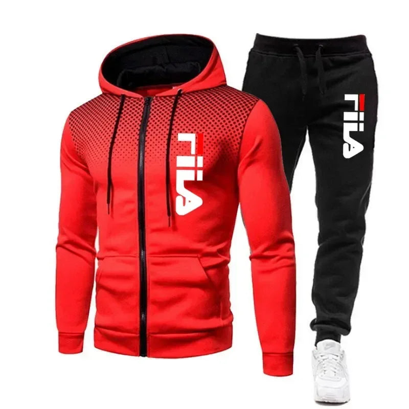 Ensemble Zippe Hoodie Pantalon Fitness