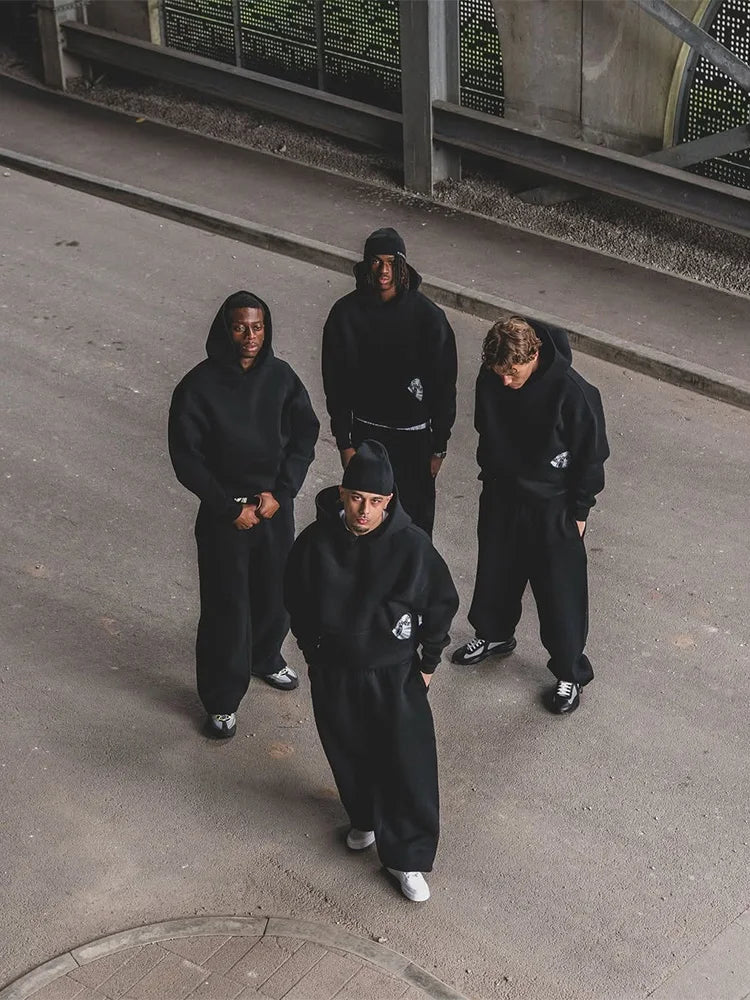 Ensemble Sport Y2K Harajuku Brodé Homme