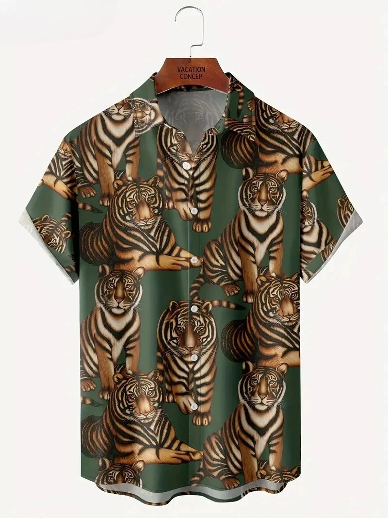 Chemise MC 3D Animaux Cartoon Quick-Dry