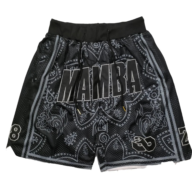 Short Basketball Black Mamba Broderie
