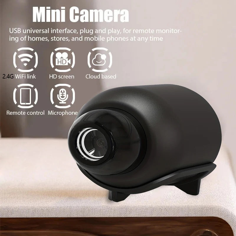 Mini Caméra X5 1080P WiFi Détection Mouvement