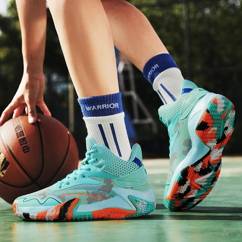 Sneaker Basketball Absorption Choc Homme