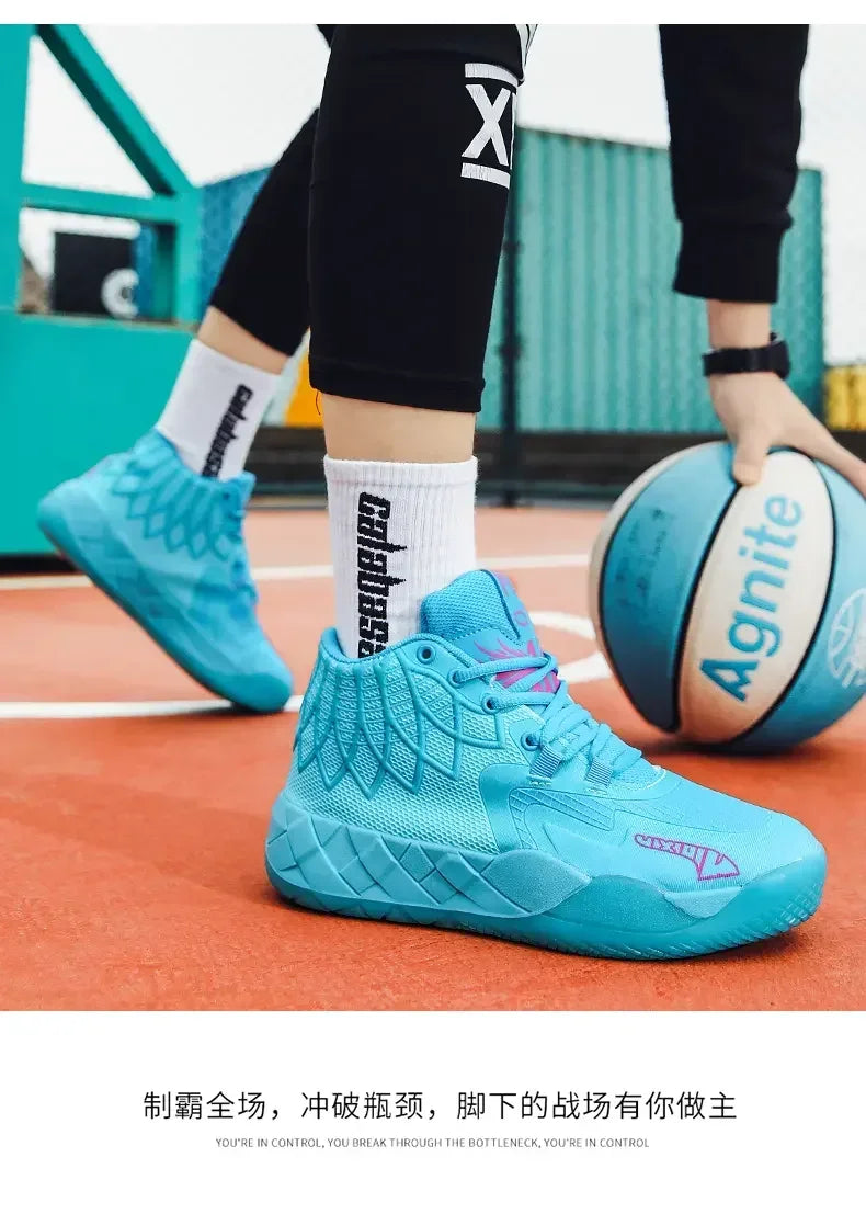 Sneaker Basketball Mandarin Duck Rouge