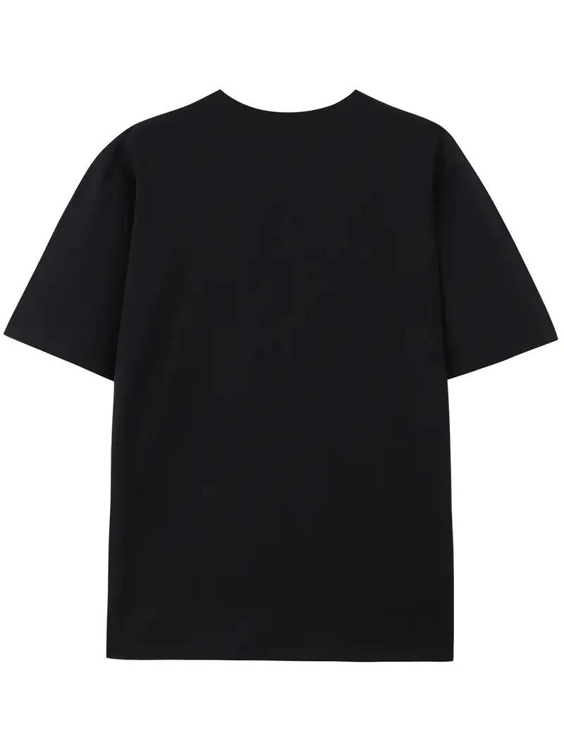 T-shirt Streetwear Lettres Coton Homme