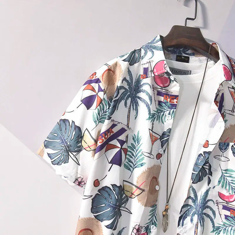 Chemise MC Homme Hip-Hop Geometrique