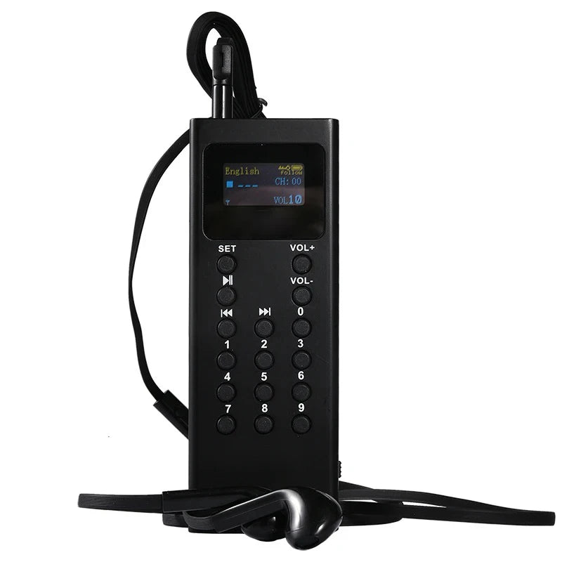 16GB Audio Guide System Museum Tourism Scenic Spot Audio Guide MP3 Player Different Languages Audio Guide