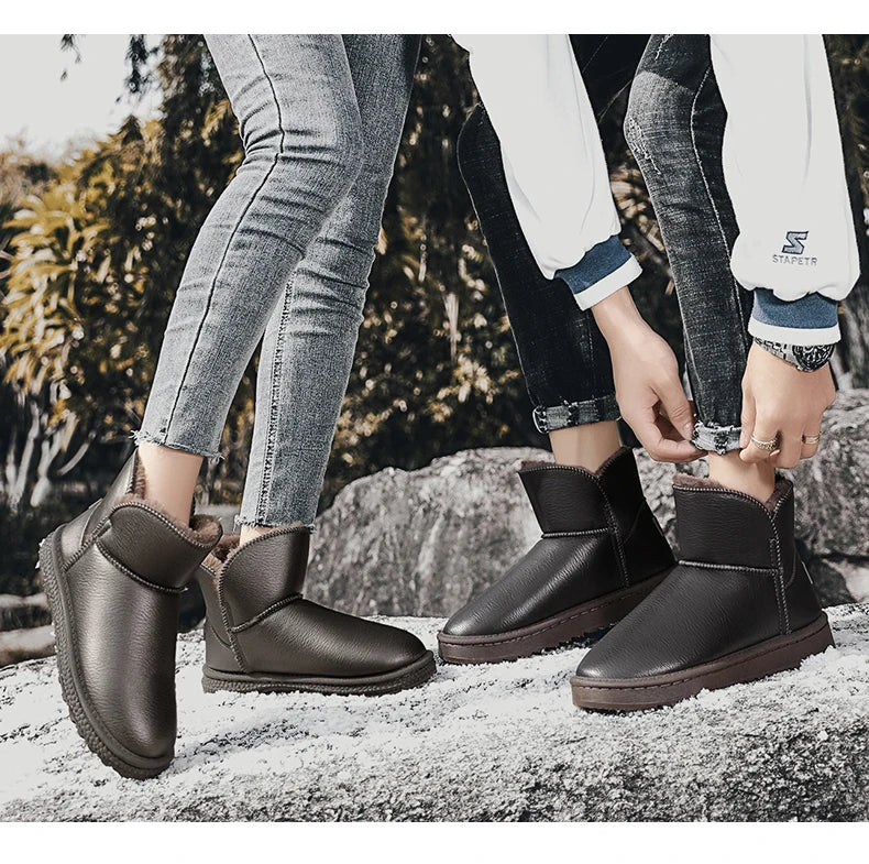 Casual Sneaker Loafers Ankle Boots Sports and Leisure Boots Winter Men Platform Sports Shoes Snow Boots Round Toe Non-slip  New