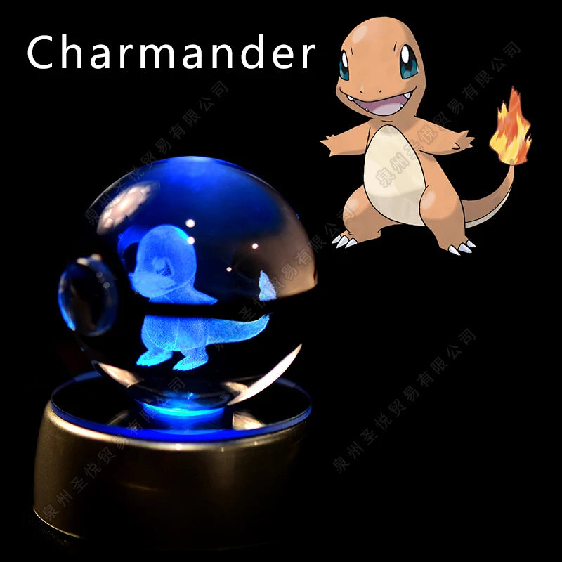 Veilleuse Pokémon 3D - Cristal de Collection (Pikachu/Gengar)