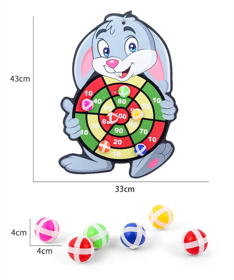 Montessori Throw Sport Slingshot Target Sticky Ball Dartboard Basketball Board Games Educational Children's outdoor toy Kid Game