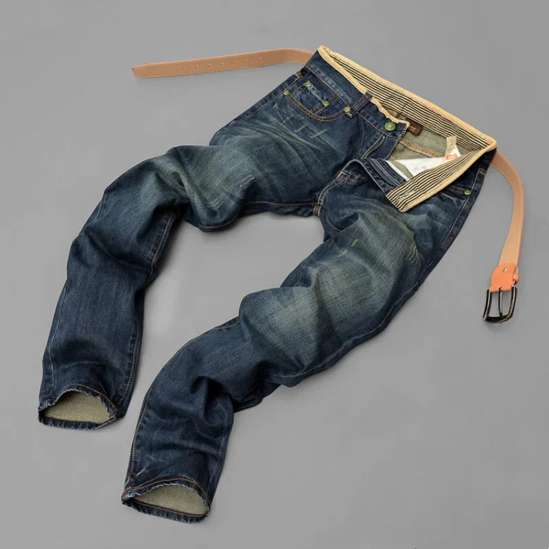 Jean Homme Retro Washed Straight Distressed