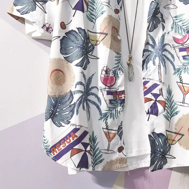 Chemise MC Homme Hip-Hop Geometrique