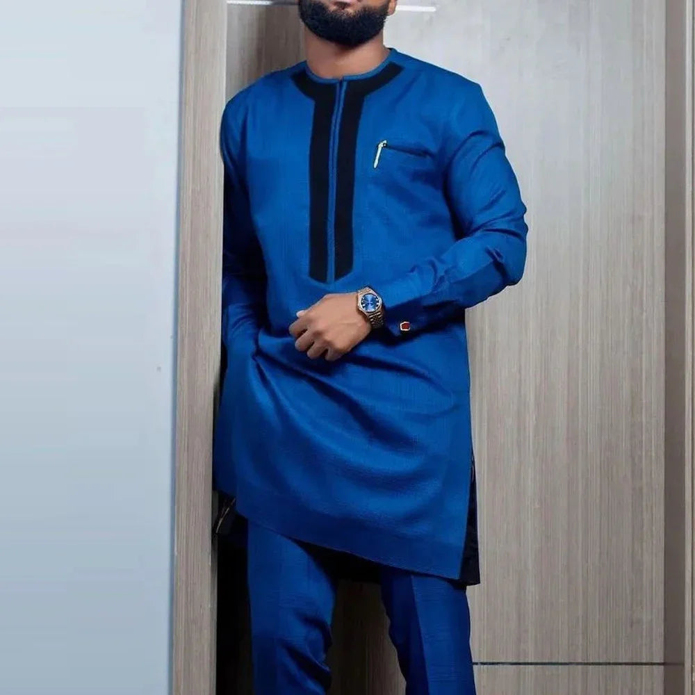Ensemble Kaftan Africain Brode 2 Pieces