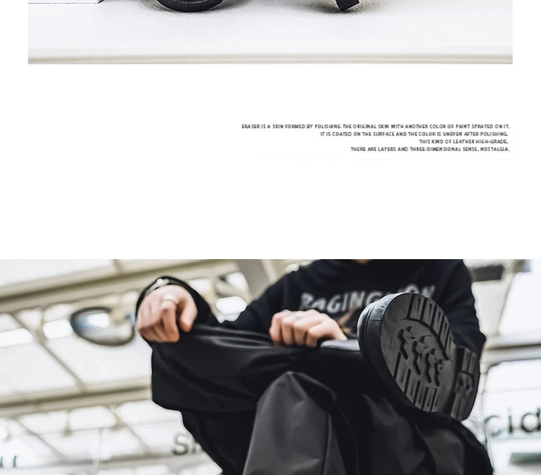 2025 Spring New Chelsea Men's Boots Platform Elevating Shoes, Men's Anti-slip Wear-resistant Outdoor Boots